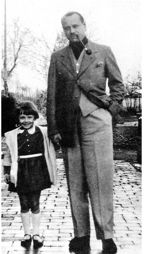 Audrey Hepburn con il padre Joseph Hepburn Ruston