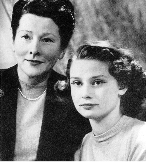 Audrey Hepburn con la madre Ella van Heemstra