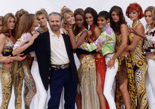 Gianni Versace e le sue top model